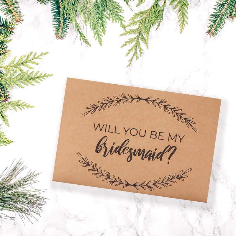 Pop Fizz Designs Bridesmaid Proposal Box Set I 6 Pack I 1 Maid of Honor Proposal Box and 5 Will You be My Bridesmaid Boxes I Kraft Bridesmaid Boxes for Bridesmaid Gifts - Image 2